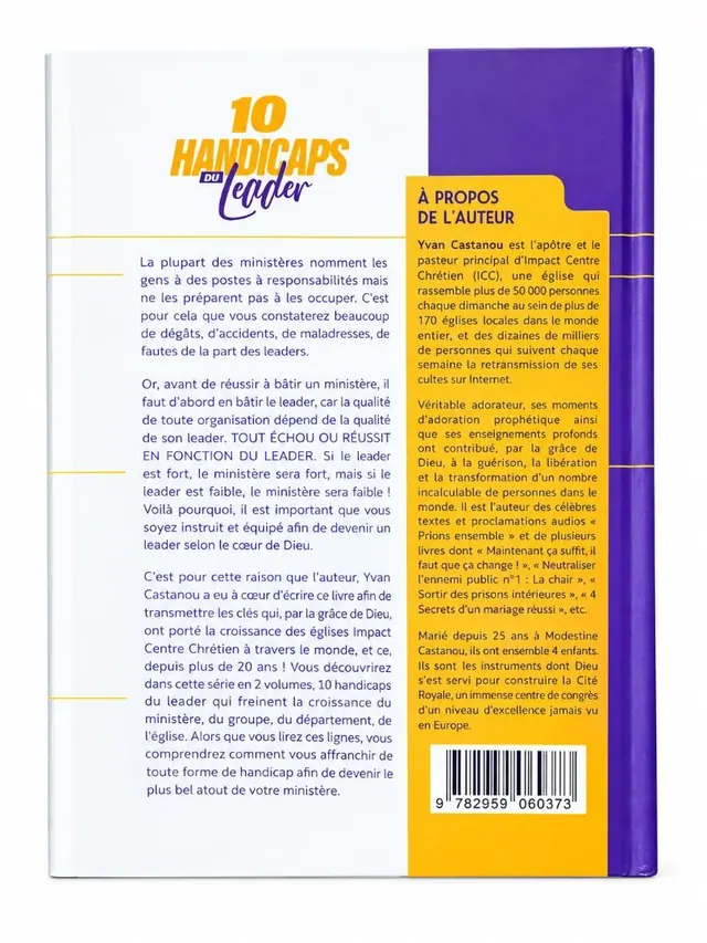 « 10 handicaps du leader qui freinent la croissance du ministère – Volume 2 » : quatrième de couverture