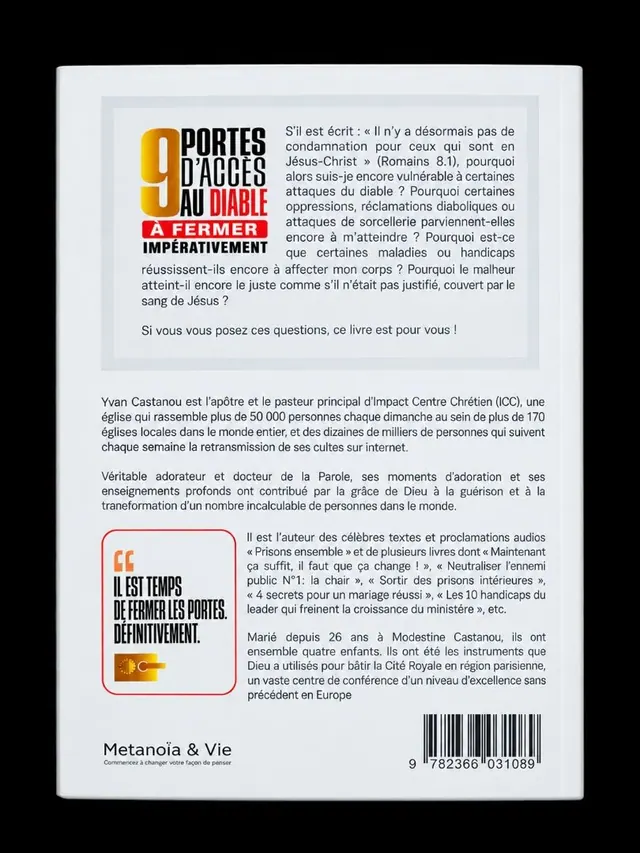 « 9 portes d'accès au diable à fermer impérativement », volume 2 : quatrième de couverture